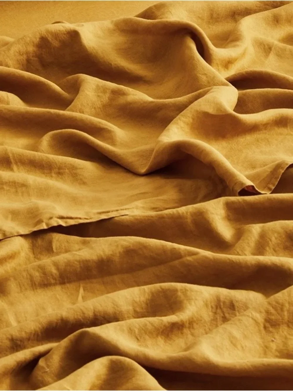 Bed Threads Turmeric Queen Linen fitted and flat Sheet - Premium Home Bedding